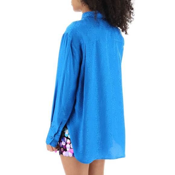 Art dealer charlie shirt in jacquard silk - Picture 3 of 4